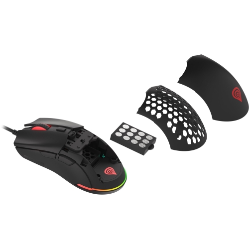 Mouse Optic Genesis Krypton 750, USB, Black