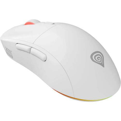 Mouse Optic Genesis Zircon XIII, RGB LED, USB/USB Wireless, White