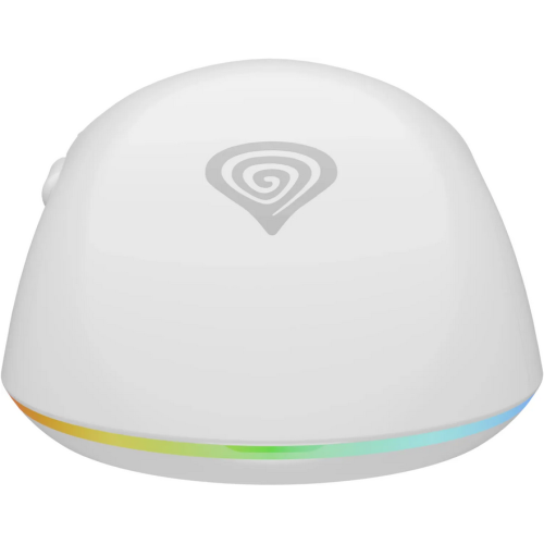 Mouse Optic Genesis Zircon XIII, RGB LED, USB/USB Wireless, White