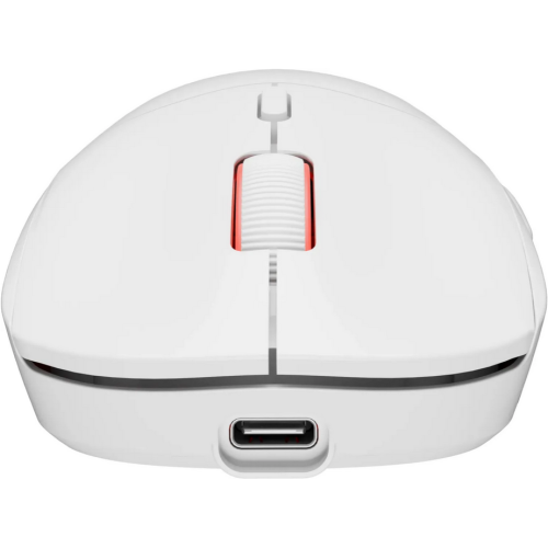 Mouse Optic Genesis Zircon XIII, RGB LED, USB/USB Wireless, White