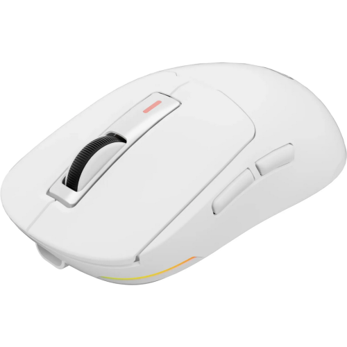 Mouse Optic Genesis WS Zircon 660 Pro, RGB LED, USB/USB Wireless/Bluetooth, White