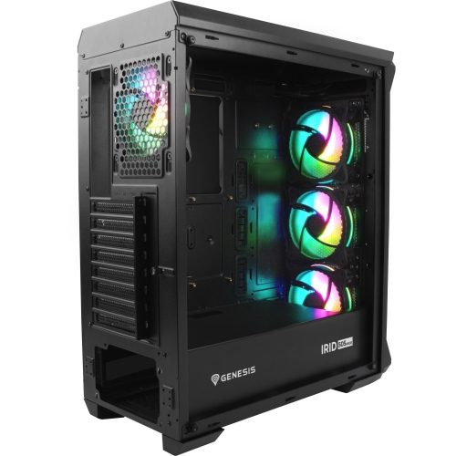 Carcasa Genesis IRID 505 V2 ARGB Black, Fara sursa