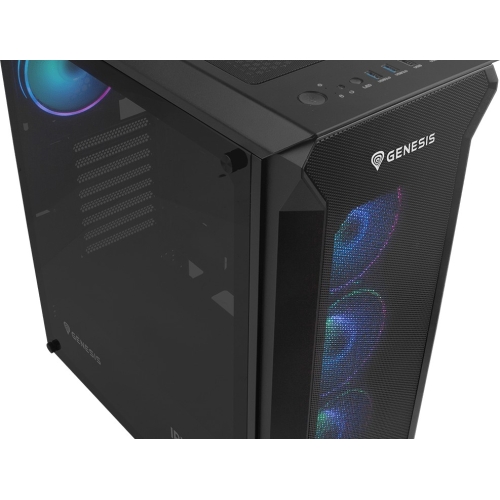 Carcasa Genesis IRID 505 V2 ARGB Black, Fara sursa
