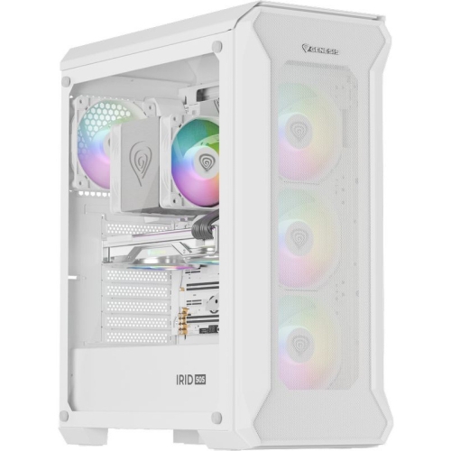 Carcasa Genesis IRID 505 V2 ARGB White, Fara sursa