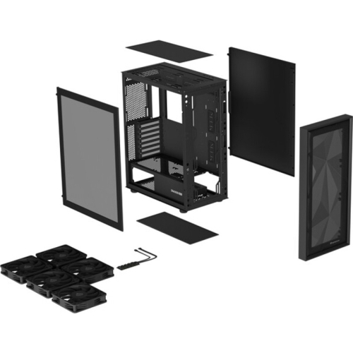 Carcasa Genesis DIAXID 605F Black, Fara sursa