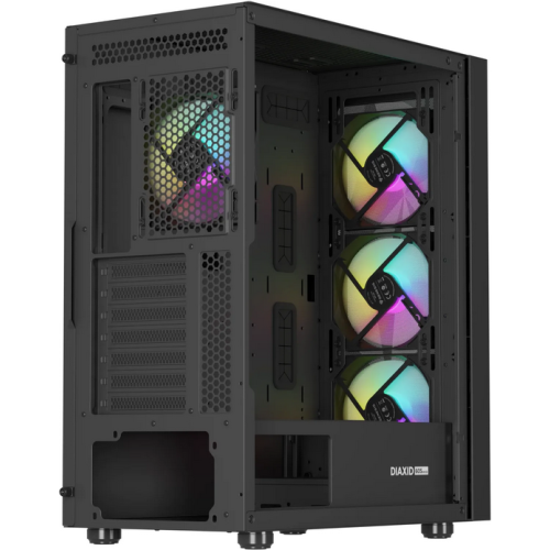 Carcasa Genesis Diaxid 605 ARGB Black, Fara sursa