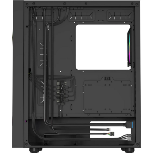 Carcasa Genesis Diaxid 605 ARGB Black, Fara sursa