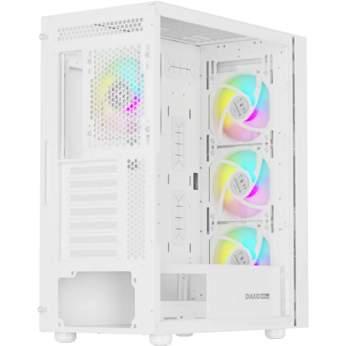 Carcasa Genesis Diaxid 605 ARGB White, Fara sursa