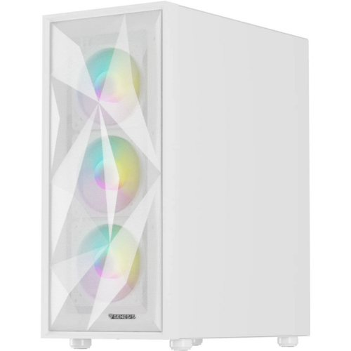 Carcasa Genesis Diaxid 605 ARGB White, Fara sursa