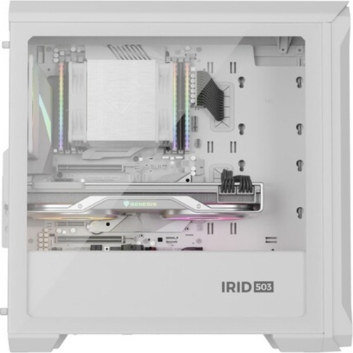 Carcasa Genesis IRID 503 ARGB Lite White, Fara sursa