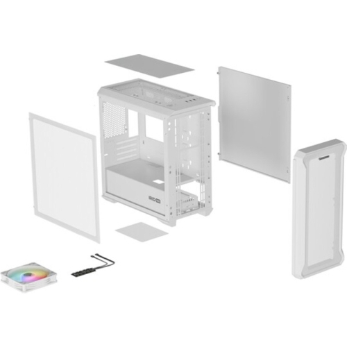 Carcasa Genesis IRID 503 ARGB Lite White, Fara sursa