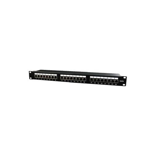 Patch Panel Gembird NPP-C524-002, 19inch, 1U, 24 porturi, Cat5e, UTP, Black