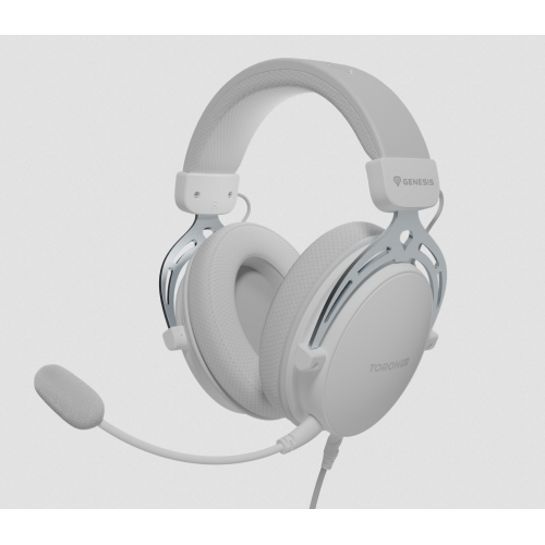 Casti cu fir Genesis Toron 531 alb