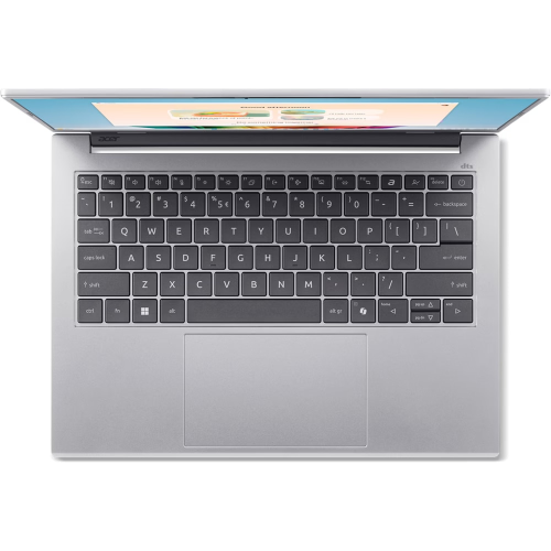 Laptop Acer Aspire 14 AI OLED A14-53M-76N0, Intel Core Ultra 7 256V, 14 inch, RAM 16GB, SSD 1TB, Intel Arc Graphics 140V, No OS, Pure Silver