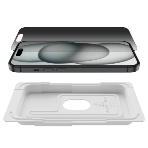 Folie de confidentialitate Belkin OVA167HQ pentru iPhone 16/15/14 Pro, Black