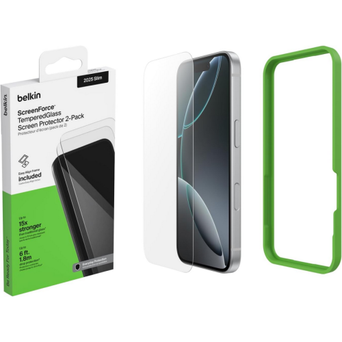 BELKIN TEMPERED GLASS SCREEN/PROTECTOR FOR IPHONE AIR 2-PACK
