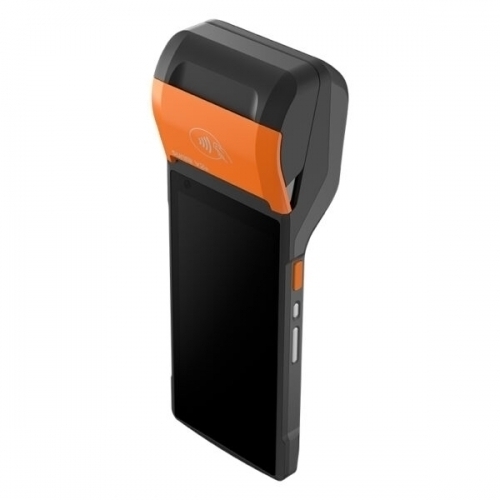 Terminal mobil SUNMI V2s T5940, 5.5inch, BT, Wi-Fi, 4G, Android 12 Go, Black-Orange