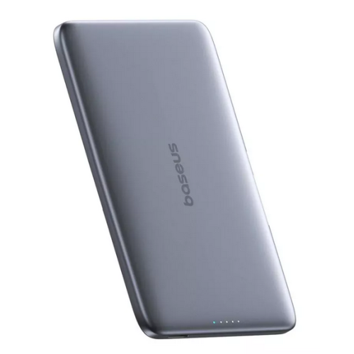 Acumulator extern Baseus PicoGo 5000mAh, 20W, Ultra-Slim, Magsafe, pentru iPhone seria 12-17, Gri