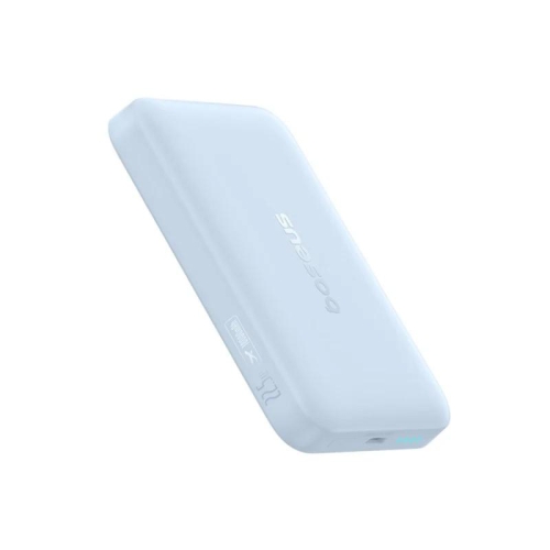 POWER BANK Baseus EnerFill FM11, 10000mAh, 22.5W, prindere magnetica incarcare wireless 15W, 1 x USB Type-C, cablu inclus USB Type-C la USB Type-C 30cm, albastru, 