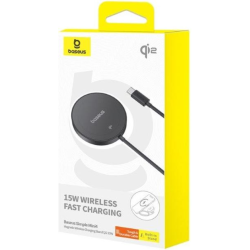Incarcator Wireless Baseus Mini4 Qi2, 15 W, Black