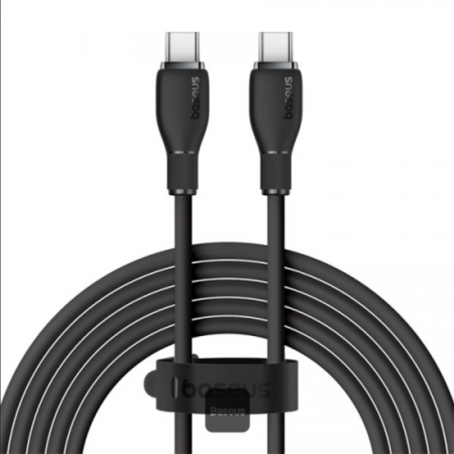 Cablu de date Baseus P10355702111-B1, USB-C - USB-C, 1.2m, Black