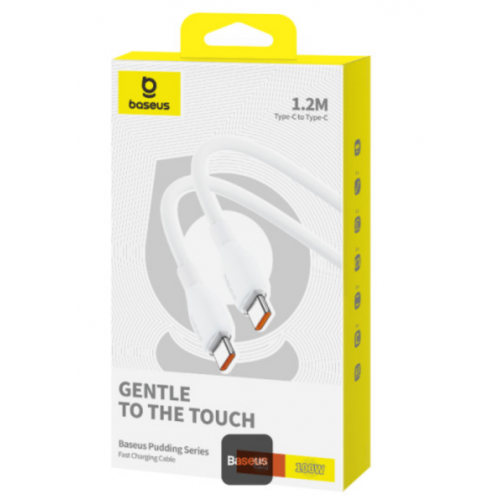 Cablu de date Baseus P10355702221-B1, USB-C male - USB-C male, 1.2m, White
