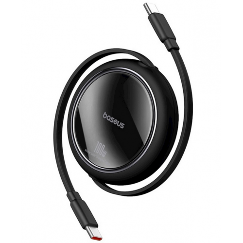 Cablu de date Baseus Free2Draw Mini, USB-C male - USB-C male, 1m, Black