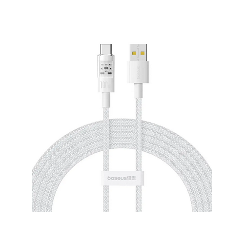 Cablu de date Baseus Gem, USB-A male - USB-C male, 2m, White