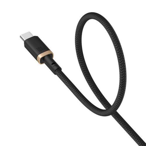 Cablu de date Baseus Dura, USB-C male - USB-C male, 1m, Black-Auriu
