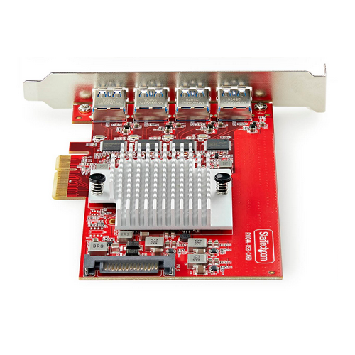 4-PORT USB-A 10GBPS PCIE CARD/.