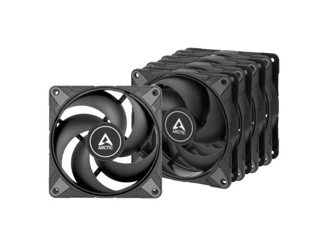 Kit Ventilatoare Arctic AC P12 Max, 120mm, 5 bucati, Black