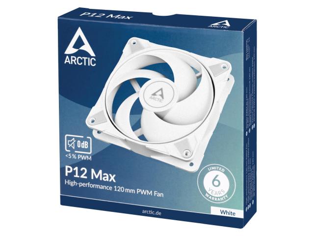 Ventilator Arctic AC P12 Max PWM, 120mm, White