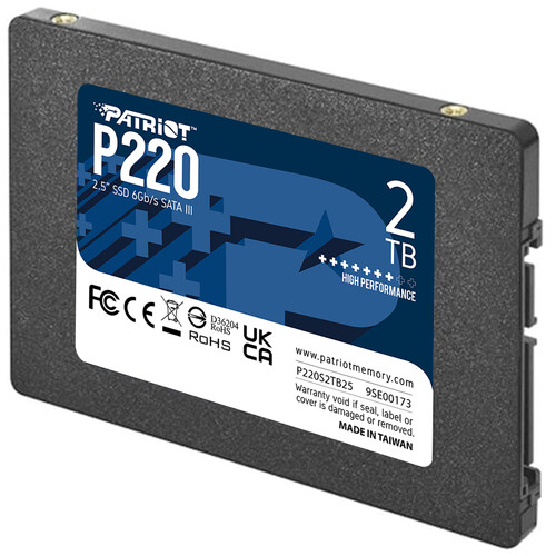 SSD Patriot P220 Series, 2TB, SATA3, 2.5inch