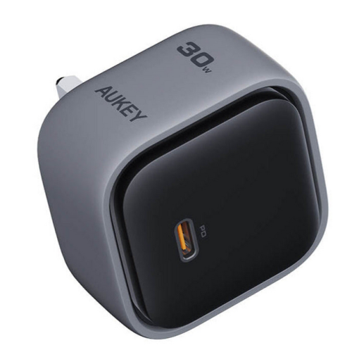Incarcator retea AUKEY Comet Super Compact, 1 x USB-C, 2.8 A, 30 W, Grey