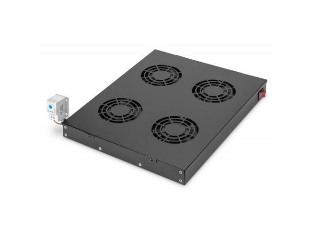 Panou Ventilatie Digitus by Assmann DN-19 FAN-4-HO-SW, 4 x fan, Black