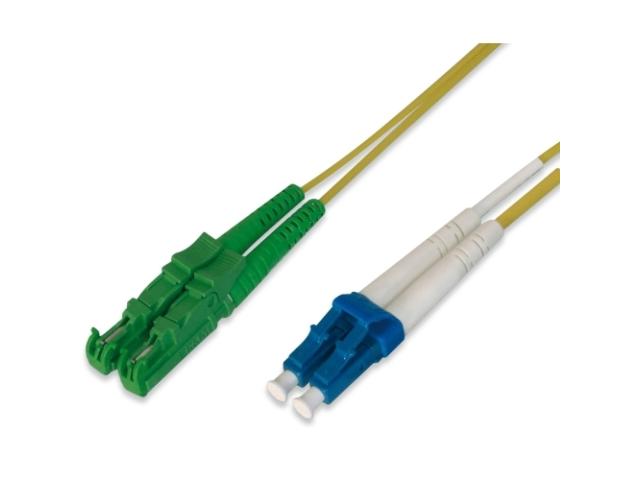 Patch Cord Fibra Optica Digitus by Assmann AL-9E2000LC-01I, Single-Mode, OS2, Duplex E2000/APC - Duplex LC/UPC, 1 m