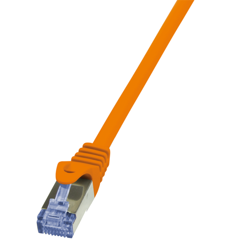 Patch Cord LogiLink CQ3078S, Cat.6A, S/FTP, PIMF PrimeLine, 5m, Orange