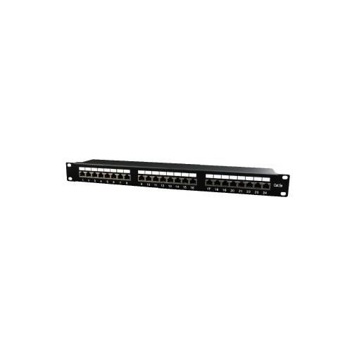 Patch Panel Gembird NPP-C524-002, 19inch, 1U, 24 porturi, Cat5e, UTP, Black