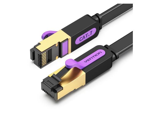 Patch Cord Vention ICABD, CAT7, STP, 0.5 m, Black