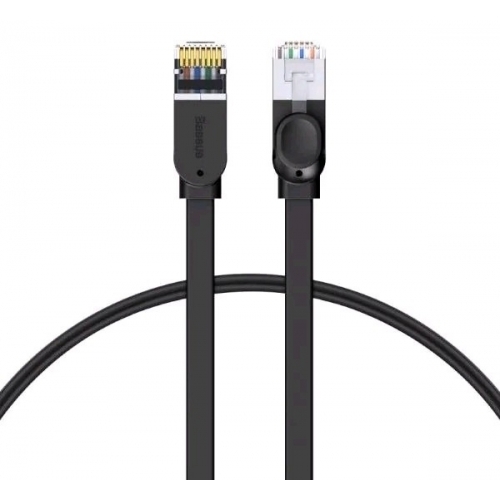Patch Cord Baseus PCWL-D01, UTP, Cat6, 5m, Black