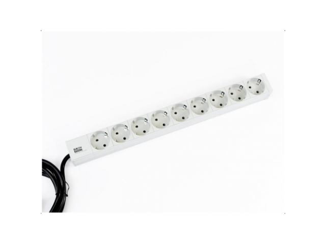 PDU Bachmann 333.401, 9x Schuko, White