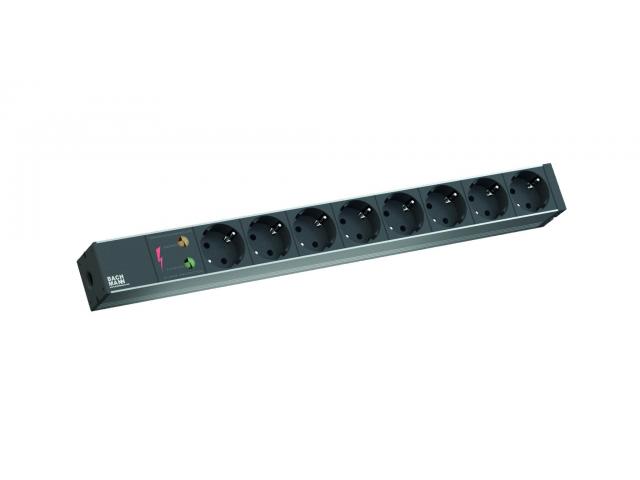 PDU Bachmann 333.534, 8x Schuko, 2m, Black