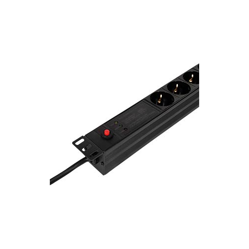 PDU Logilink PDU7C02, 7 x Schuko, 2 m, Black