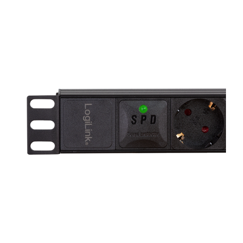 PDU Logilink PDU8C04, 8 x Schuko, 2 m, Black