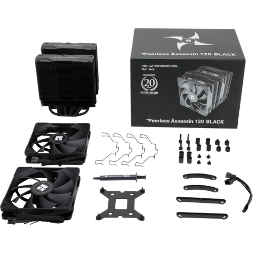Cooler procesor Thermalright Peerless Assassin 120, 2 x 120mm, Black