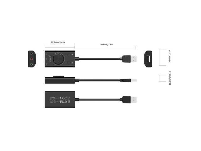 Placa de sunet USB Orico SC2, Black