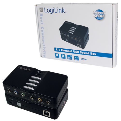Placa de sunet Logilink UA0099 Sound Box 7.1, USB