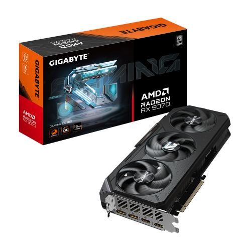 Placa video Gigabyte AMD Radeon RX 9070 GAMING OC 16 GB, GDDR6, 256 bit