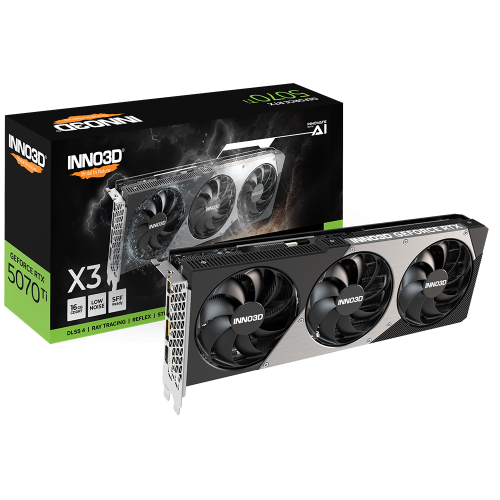 Placa video INNO3D nVidia GeForce RTX 5070 Ti X3 OC 16 GB, GDDR7, 256 bit