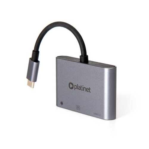 PLATINET HUB 3IN1 USB-C 3.2 GEN2 10GB/S
